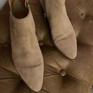Tan Suede Booties